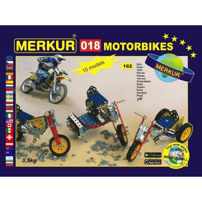 Merkúr 018 Motocykle, 182 dielov, 10 modelov