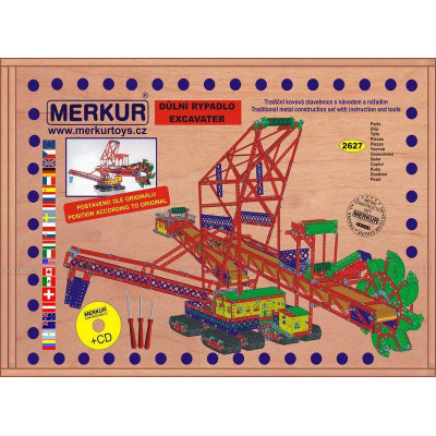 Merkur Maxi - Rýpadlo, 2627 dielov