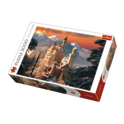 Puzzle Zimné zámok Neuschwanstein 3000 dielikov 116x85cm v krabici 40x27x9cm