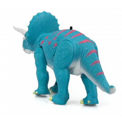 KIK RC Dinosaurus Triceratops, LED efekty, pohyblivé části, zvukové efekty