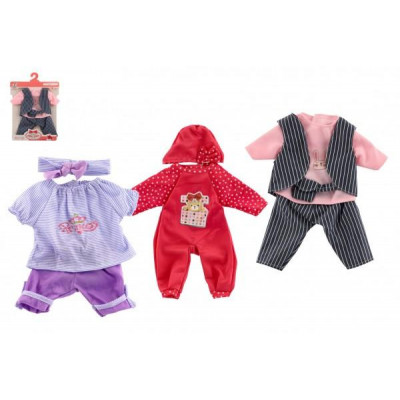 Oblečky/Šaty pre bábiky/bábätka veľkosti cca 40cm mix druhov 1ks v sáčku 25x32cm