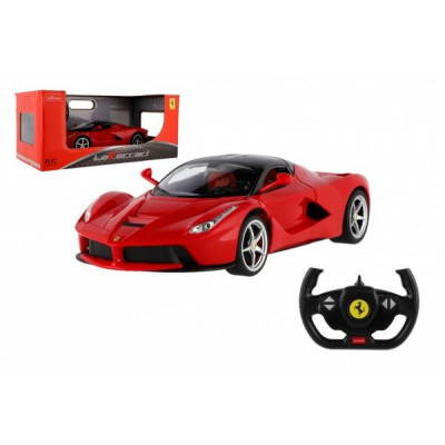 Auto RC Ferrari červené plast 32cm 2,4GHz na diaľk. ovládanie na batérie v krabici 43x19x23cm