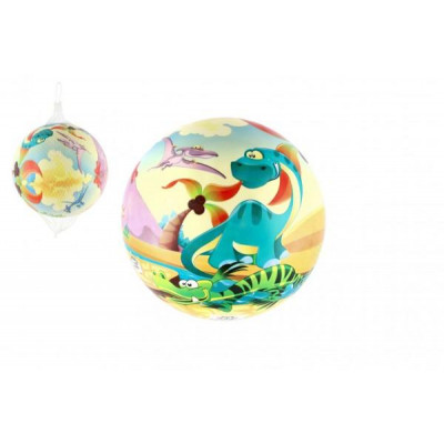 Lopta nafúknutá dinosaurus vinyl priemer 22cm v sieťke