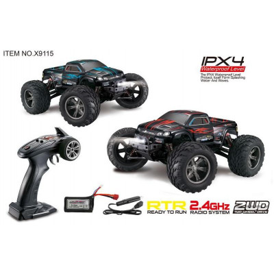 S-idee® RC auto Buggy Monstertruck 1:12, 2,4 GHz rychlost až 40 km/h, LED, nová verze