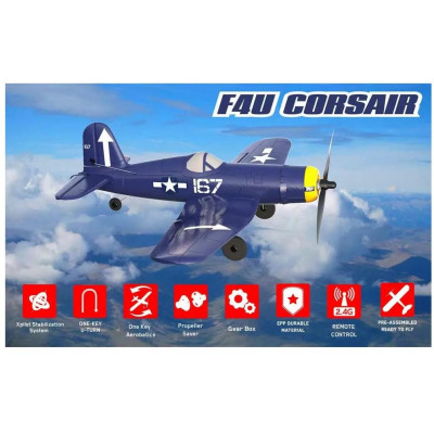 S-idee RC letadlo Volantex Corsair RC Gilder, 6-osý gyroskop, RTF