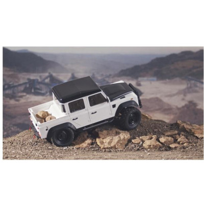 LAND ROVER DEFENDER D110 4WD 1:8, Bílá, 2,4 Ghz, LED