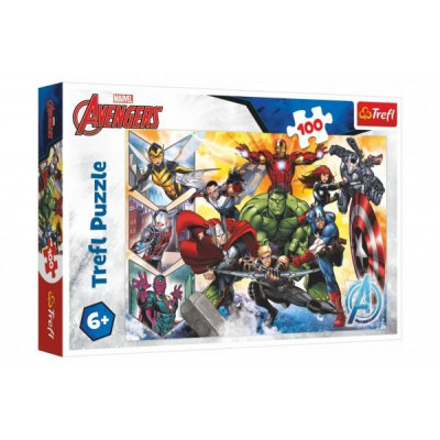 Puzzle Sila Avengers / Disney Marvel The Avengers 100 dielikov 41x27, 5cm v krabici 29x19x4cm