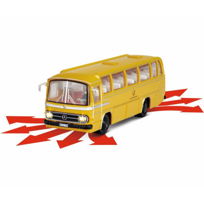 CARSON MB O 302 Bus Deutsche Post 1:87 PROPORCIONÁLNÍ, LED OSVĚTLENÍ, REALISTICKÝ ZVUK