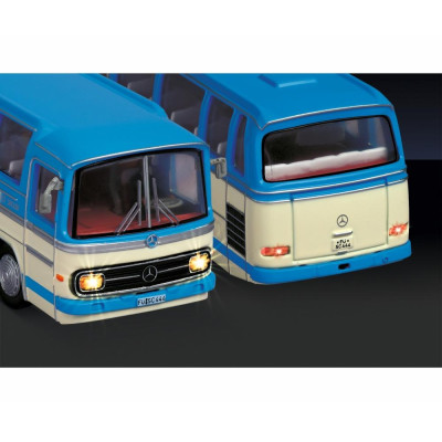 CARSON MB O 302 Bus Blau 1:87 PROPORCIONÁLNÍ, LED OSVĚTLENÍ, REALISTICKÝ ZVUK