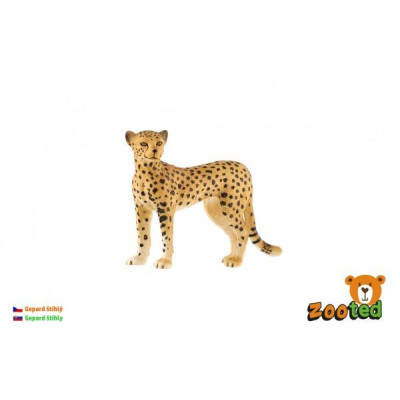 Gepard štíhly zooted plast 8cm v sáčku