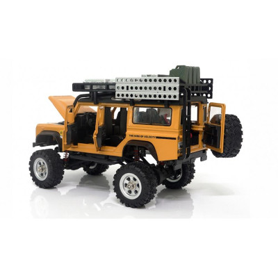 AMEWI D90X28 METALL Crawler 4WD 1:28 žlutá