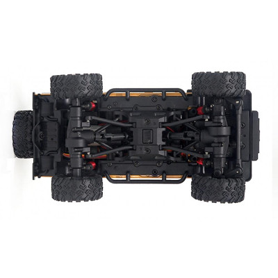 AMEWI D90X28 METALL Crawler 4WD 1:28 žlutá