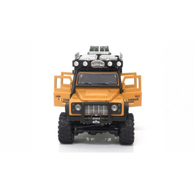 AMEWI D90X28 METALL Crawler 4WD 1:28 žlutá