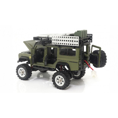 AMEWI D90X28 METALL SCALE Crawler 4WD 1:28 RTR zelený