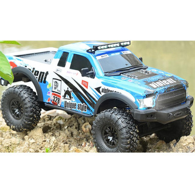 AMEWI RC DIRT CLIMBING PICKUP  RACE CRAWLER 4WD 1:10 RTR MODRÝ