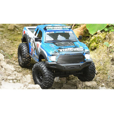 AMEWI RC DIRT CLIMBING PICKUP  RACE CRAWLER 4WD 1:10 RTR MODRÝ