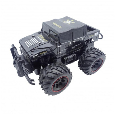 Rayline RC auto POLICE S.W.A.T. Rock Crawler Jeep 1:16 černá BAZAR