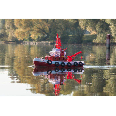 Carson RC hasičská loď Feuerlöschboot TC-08 s funkčním vodním dělem. BAZAR