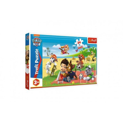 Puzzle Maxi Zábava na deke Paw Patrol/Tlapková patrola 24ks 60x40cm v krabici 40x27x4,5cm