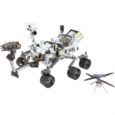 Luxusní ocelová stavebnice Mars Rover Perseverance & Ingenuity Helicopter