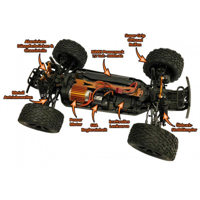 DF models RC auto DirtFighter TR RTR Truck 4WD 1:10 RTR