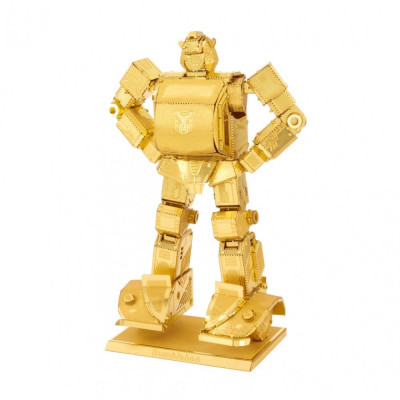 Metal Earth Luxusní ocelová stavebnice  Transformers Bumblebee zlatý