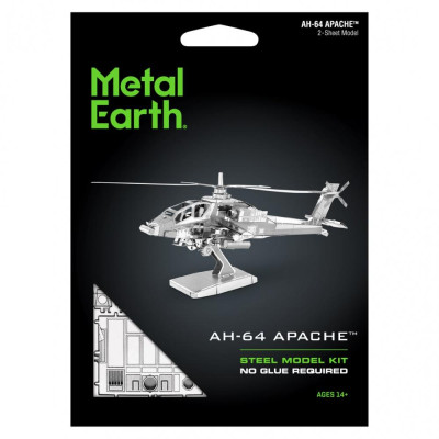 Metal Earth Luxusní ocelová stavebnice AH-64 Apache