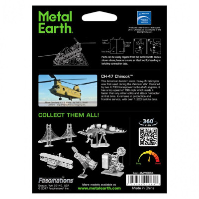 Metal Earth Luxusní ocelová stavebnice CH-47 Chinook