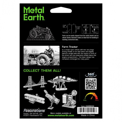 Metal Earth Luxusní ocelová stavebnice Traktor John Deere Model B