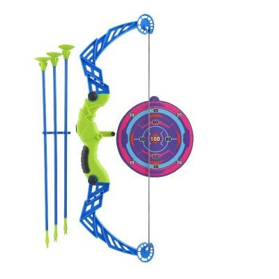 Luk 57cm + šípy s prísavkami plast 3ks + terč v sáčku