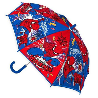 Siva deštník Spider - Man modrý