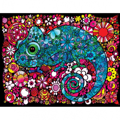 Colorvelvet Sametový obrázek Chameleón 47x35cm