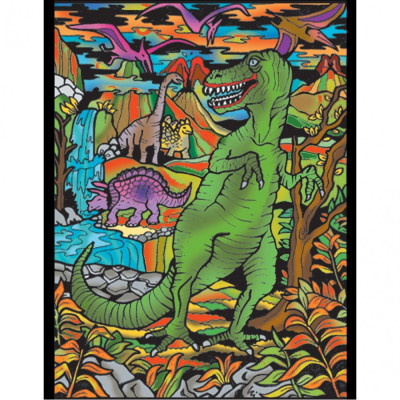 Colorvelvet Sametový obrázek T-Rex 21x29,7cm