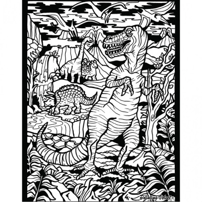 Colorvelvet Sametový obrázek T-Rex 21x29,7cm