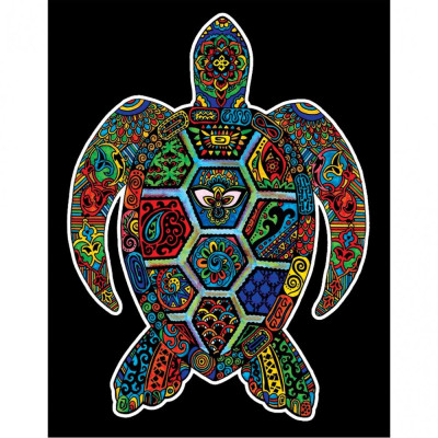 Colorvelvet Sametový obrázek Želva 21x29,7cm