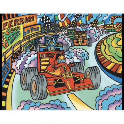 Colorvelvet Sametový obrázek Formule 1 21x29,7cm
