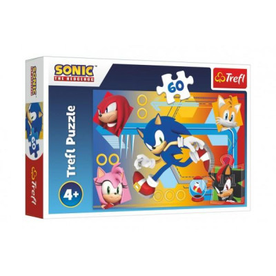 Puzzle Sonic v akcii / Sonic The Hedgehog 33x22cm 60 dielikov v krabici 21x14x4cm