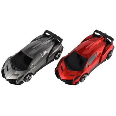 Auto závodný plast 22cm na zotrvačník 2 farby vo vrecku 17,5x27cm