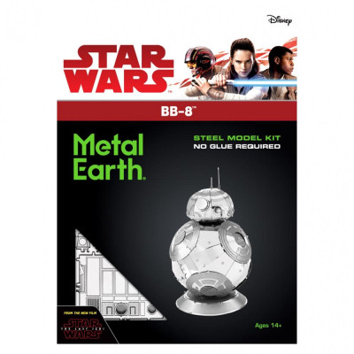 Metal Earth Luxusní ocelová stavebnice Star Wars EP 7 BB8