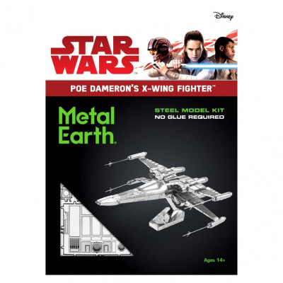 Metal Earth Luxusní ocelová stavebnice Star Wars   EP 7 PD stíhačka X-Wing