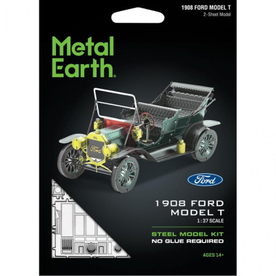 Metal Earth Luxusní ocelová stavebnice Ford - 1908 Model T - Tmavě zelená