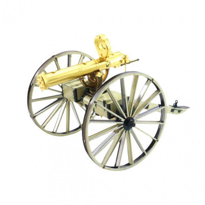 Metal Earth Luxusní ocelová stavebnice Wild West Gatling Gun