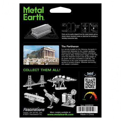 Metal Earth Luxusní ocelová stavebnice Parthenon