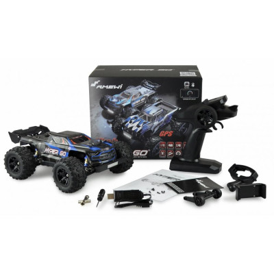 AMEWI Hyper Go Truggy s GPS 4WD 1:16 RTR. brushed, LED, modročerný