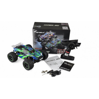 AMEWI Hyper Go Truggy 4WD 1:16 RTR brushed, LED, zelenomodrý