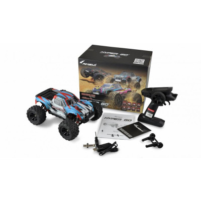 AMEWI Hyper Go Monster Truck brushless 4WD 1:16 RTR, modrobílý