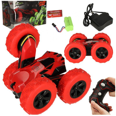 s-Idee RC oboustranné autíčko Atom Max Stunt Car Racin car červené