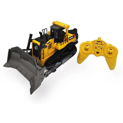 Amewi RC buldozer s funkční radlicí a zadním drapákem 1:16, zvuky, LED