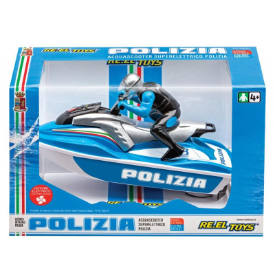 RE.EL Toys Vodní skútr policejní na baterie