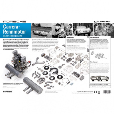 Franzis maketová stavebnice závodního motoru  Porsche Carrera 547 v měřítku 1:3